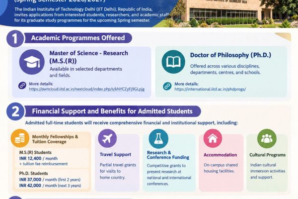 IIT Delhi Graduate Programs 2026 Poster 3
